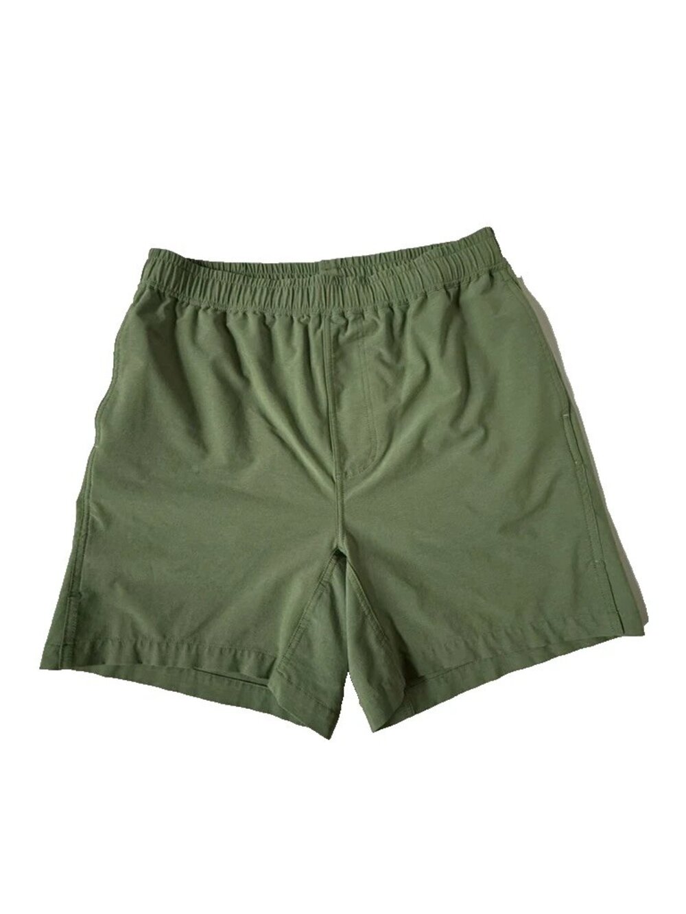 Myles Mens S 6" Inseam Lined Shorts Green Trunk Athletic Gray Liner Pull On Swim